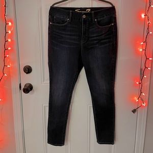 Seven7 high rise skinny tummyless Jean Dark Wash- size 14